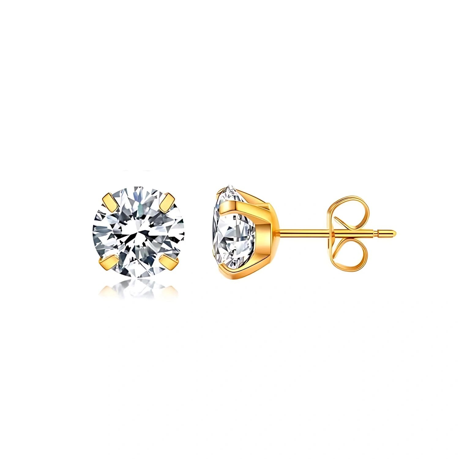 Essential Titanium Multisized CZ Stud Earrings