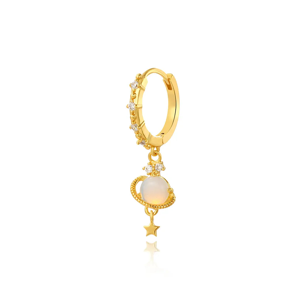 Moonstone Flower Earring Set