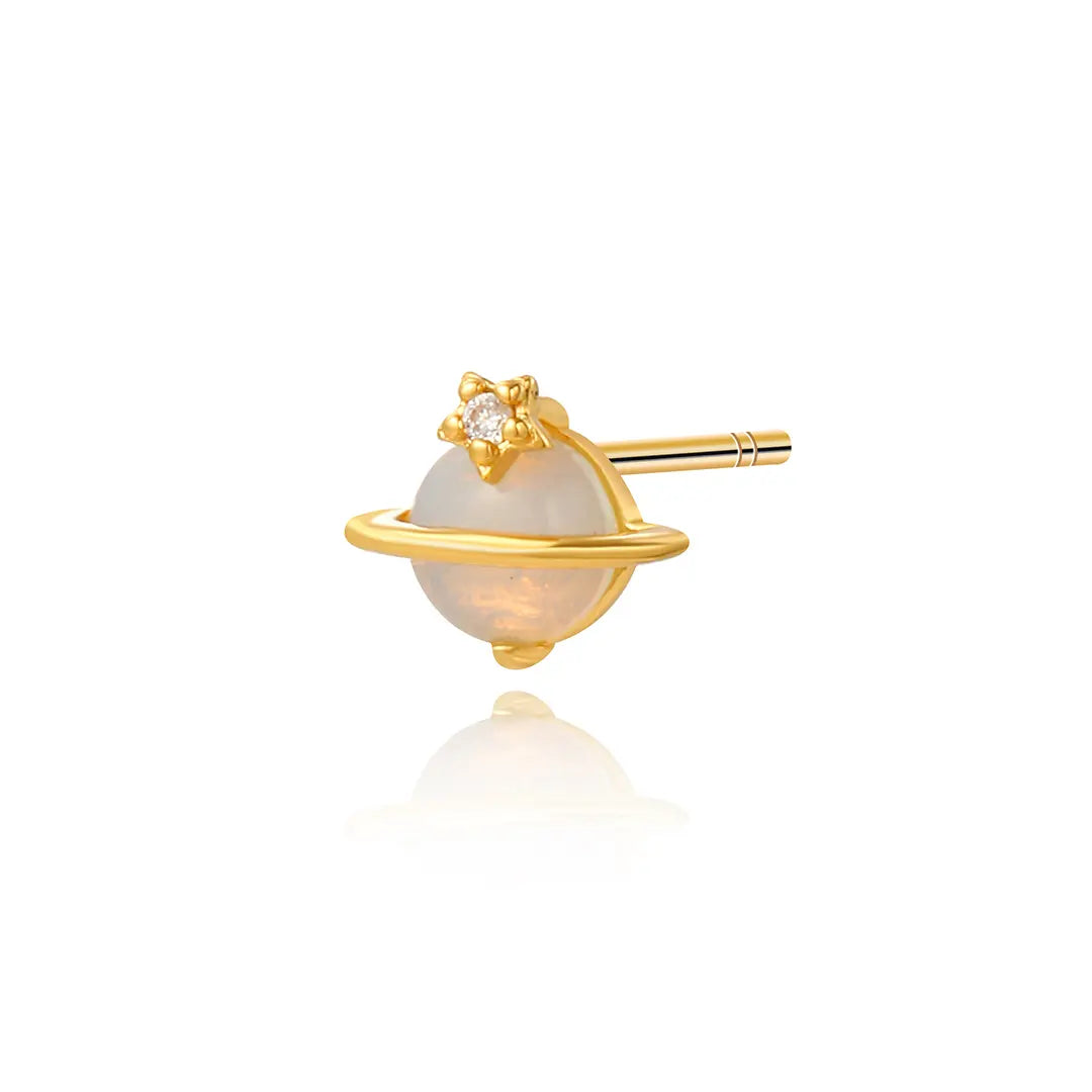 Moonstone Flower Earring Set