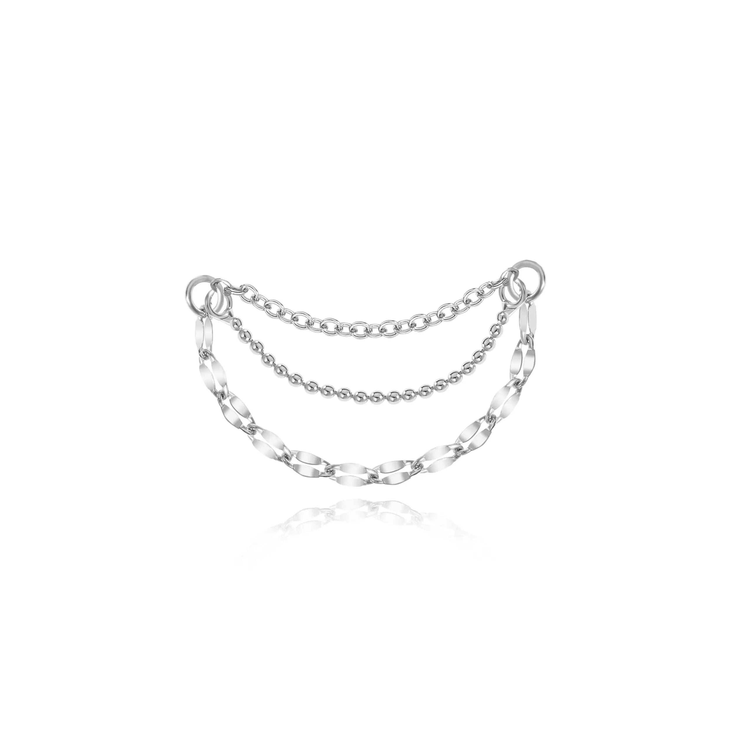 Tilly Trio Chain Attachment •  Helix Dangling Chain
