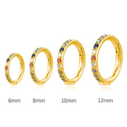 Implant Grade Titanium Rainbow Cartilage Hoop • Septum Ring