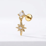 Diamond Guiding Star Flatback Stud