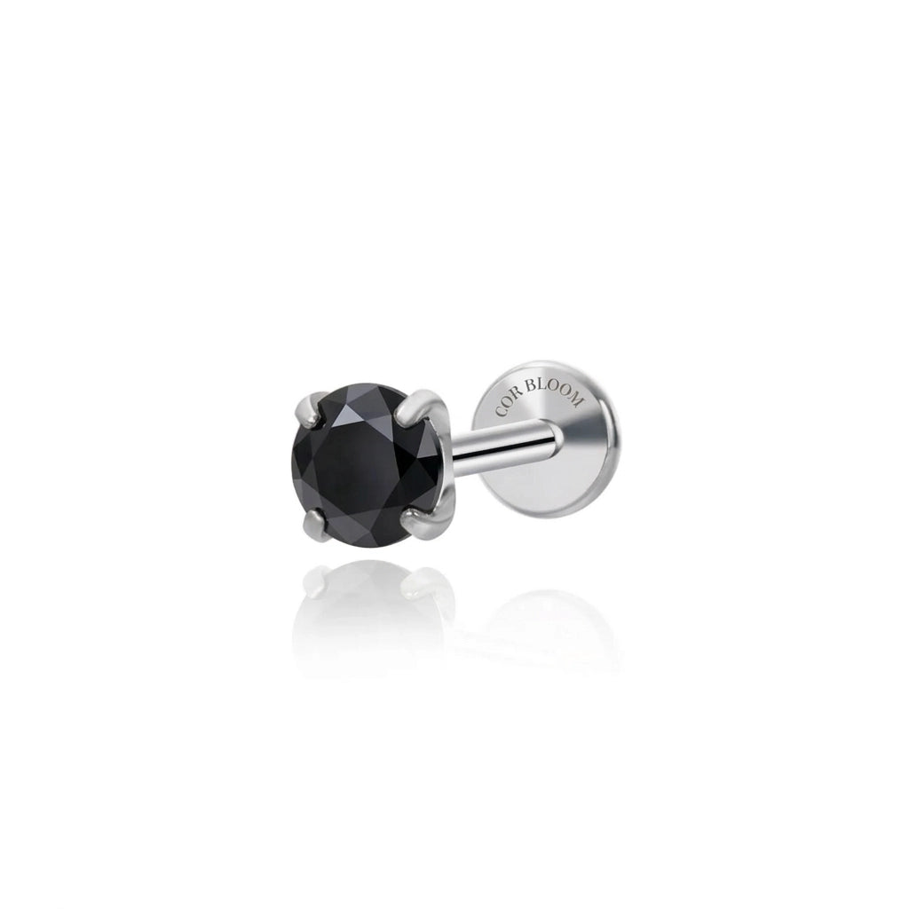 Titanium Multisize Black Spinel Stud (Threaded)