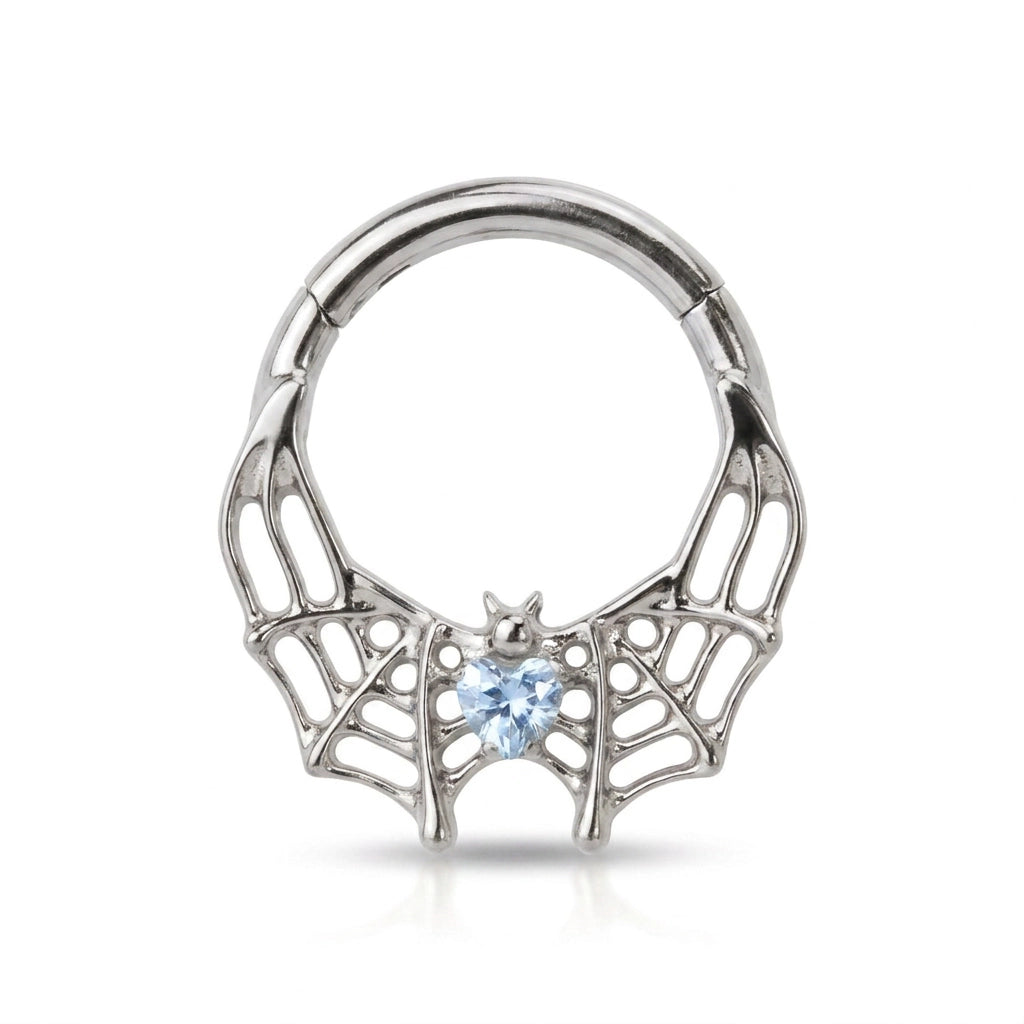 Titanium Arachné Light Aquamarine Bat Clicker