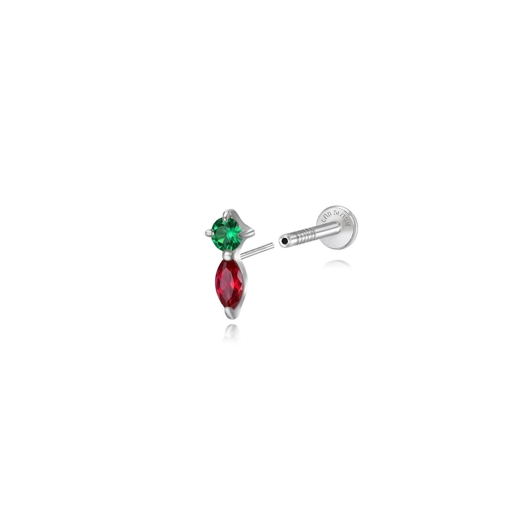 Titanium Eve Mini Marquise Stud - Fiesta