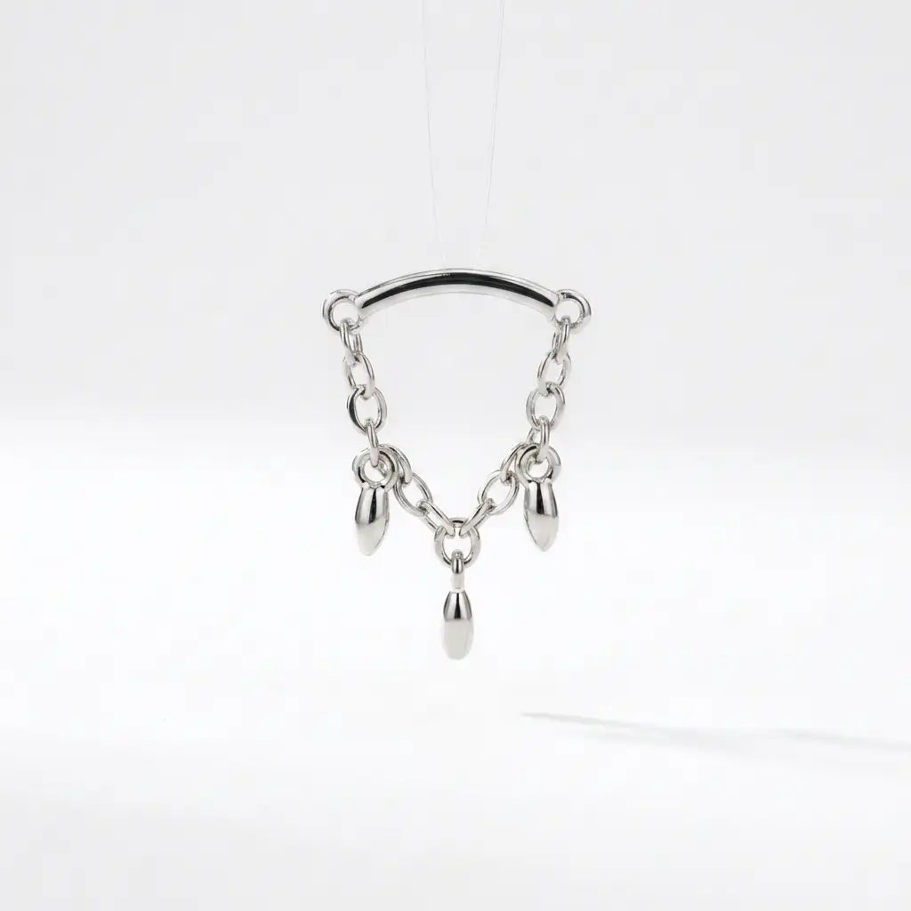 Nomiki Trio Solid Marquise Stud - Hidden Helix &  Hidden Rook
