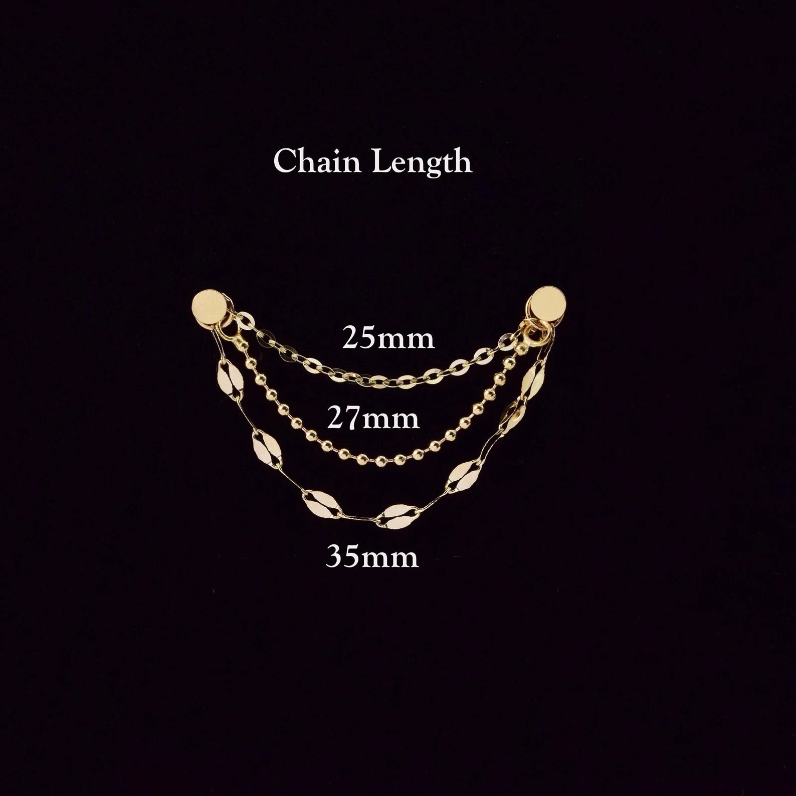 Tilly Trio Chain Attachment •  Helix Dangling Chain