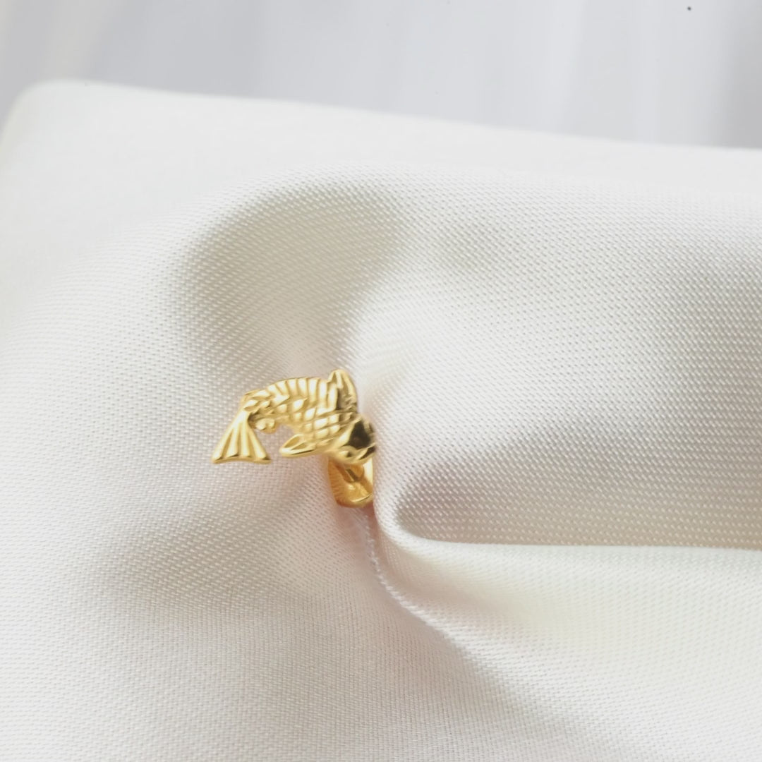 Load video: Lucky Carp Flat Back Piercing Stud