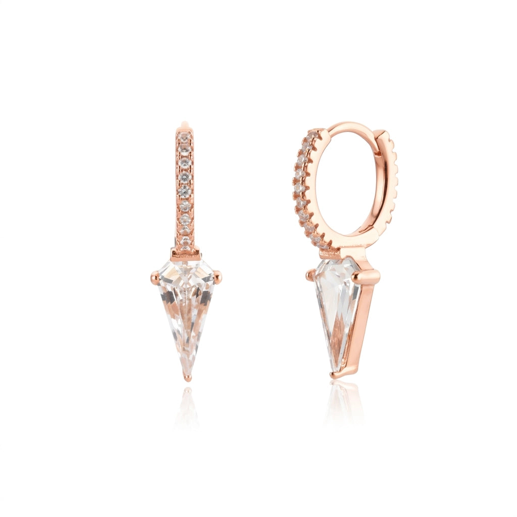 Sage Kite Diamond Hoop